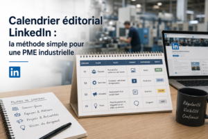 Calendrier éditorial LinkedIn : la méthode simple pour une PME industrielle