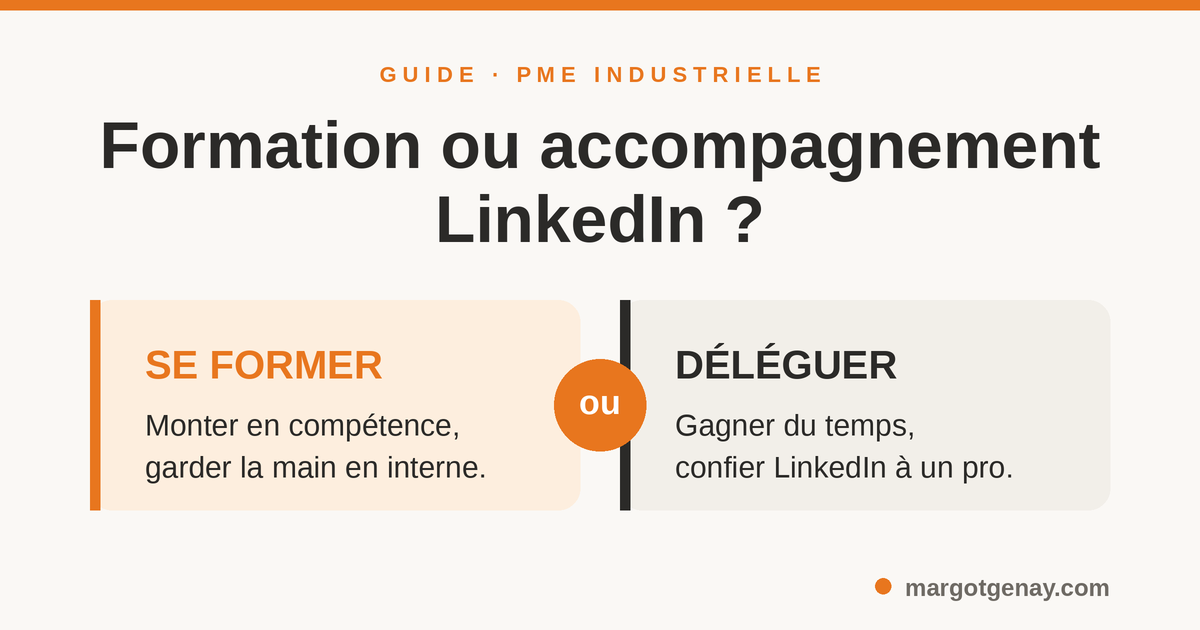 Formation ou accompagnement LinkedIn pour une PME industrielle